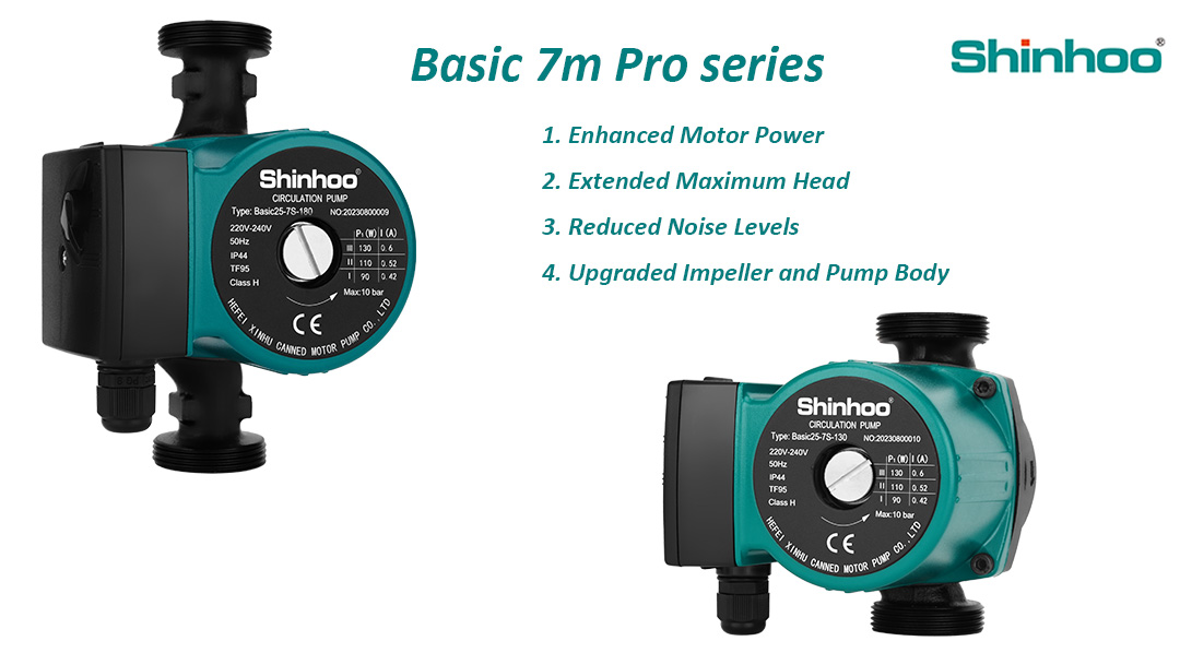 پمپ گردش خون سری 7M Pro SHINHOO BASIC 丨 افزایش عملکرد و راحتی